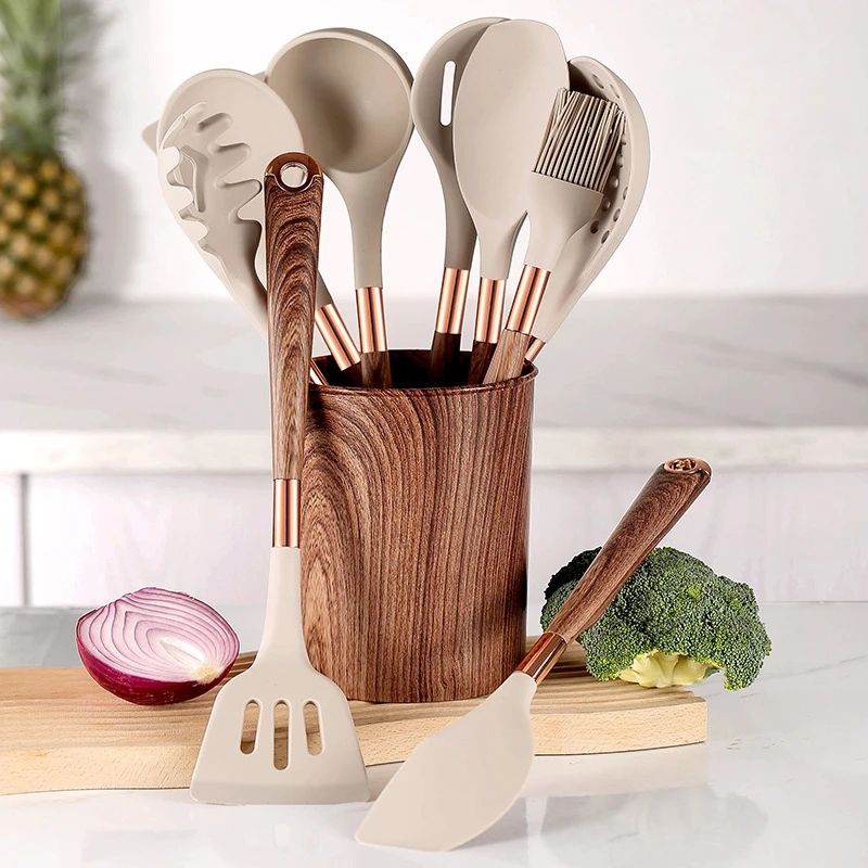 10pc Wooden Kitchen Tool Set