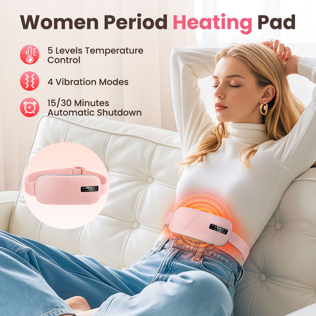 Heat Therapy Massage Belt