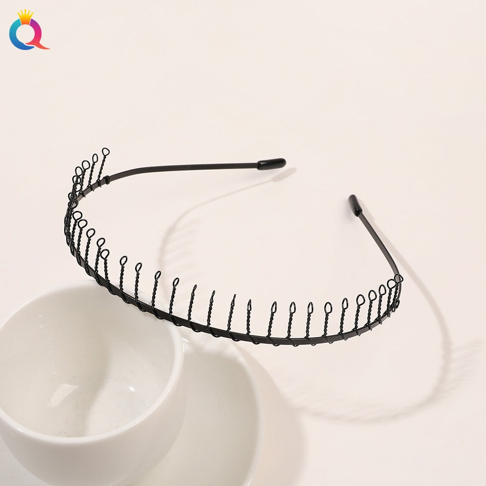 Minimal metal base facial wash hair band