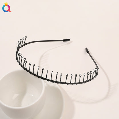 Minimal metal base facial wash hair band