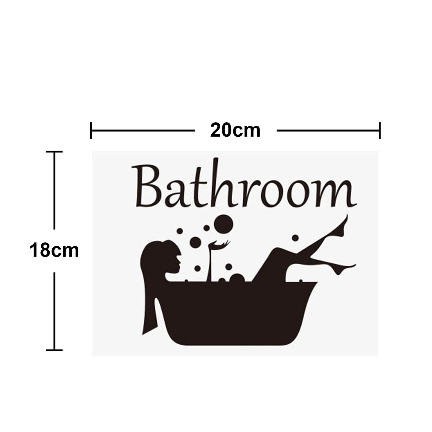 Home Bathroom Decor Wall Stickers Art