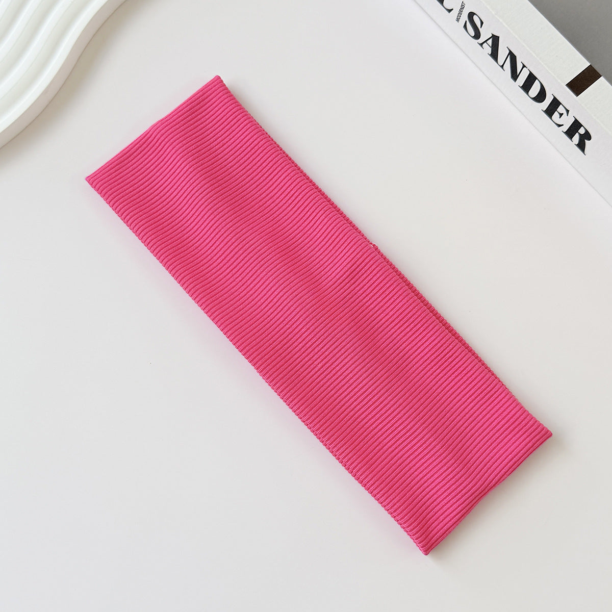 Cotton Elastic Headband Wide Sweat-Absorbent Band