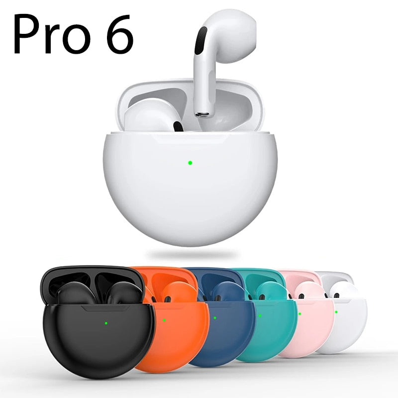 Pro6 TWS Touch Control Wireless Headphone Bluetooth 5.0