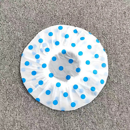 Polka Dot Shower Cap PVC Adult