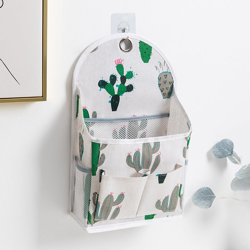 Dormitory home fabric storage hanging bag wall hanging storage bag