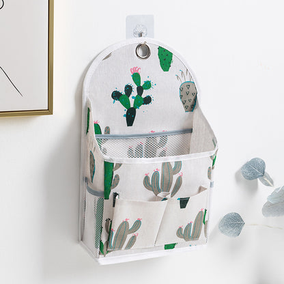 Dormitory home fabric storage hanging bag wall hanging storage bag