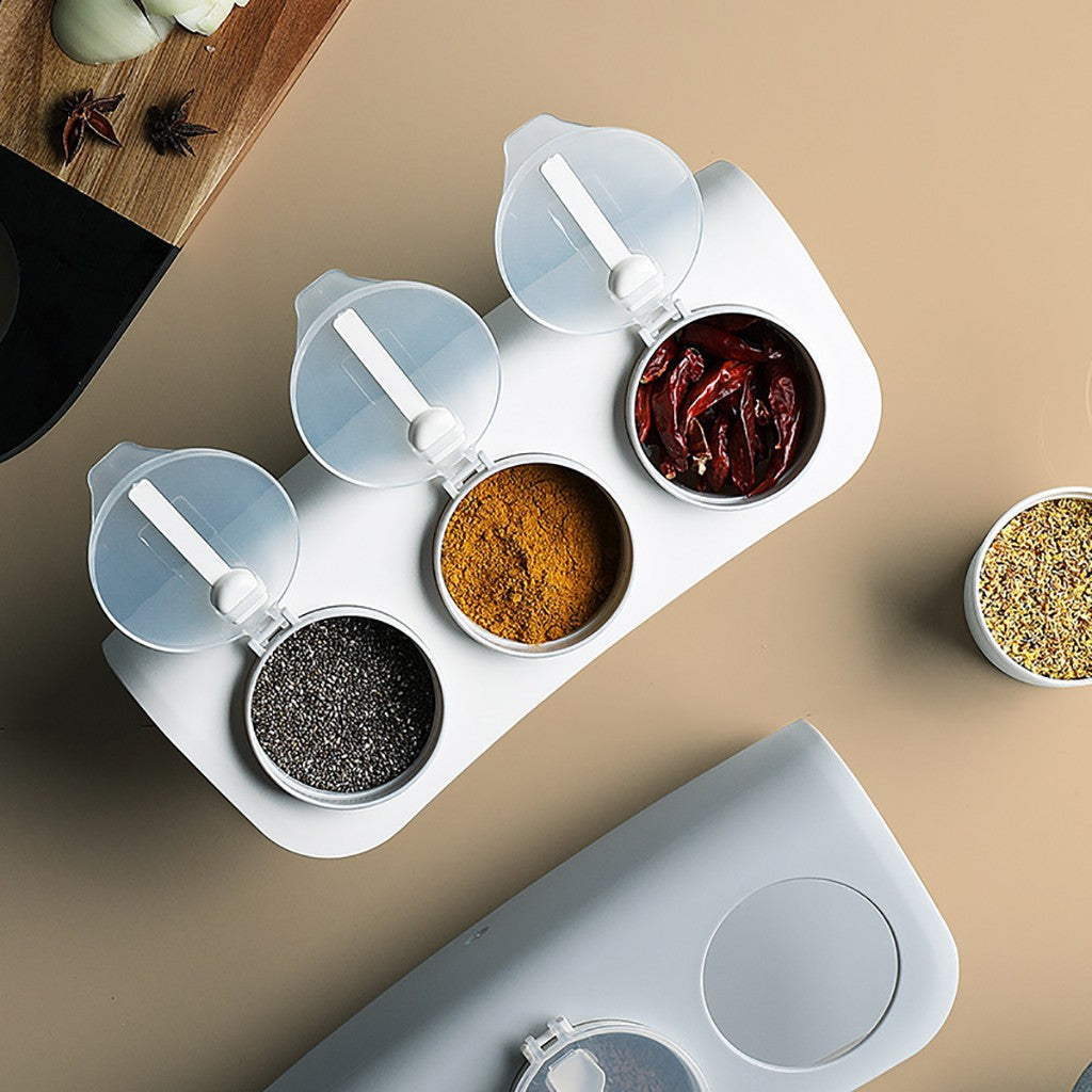 Seasoning Bottle Storage W/ Spoon