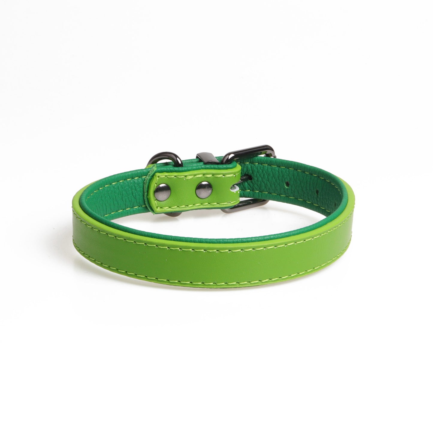 High-Quality Leather Pet, Double Leather Collar