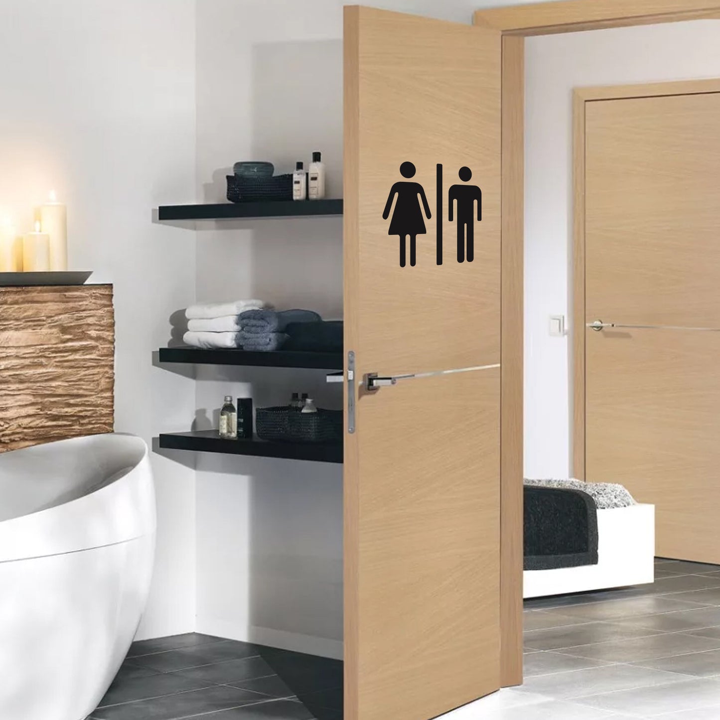 Home Bathroom Decor Wall Stickers Art