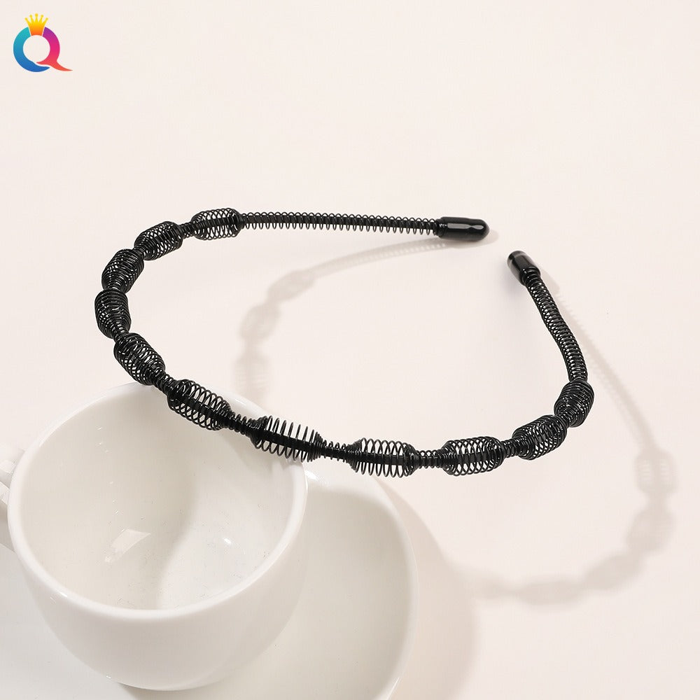 Minimal metal base facial wash hair band