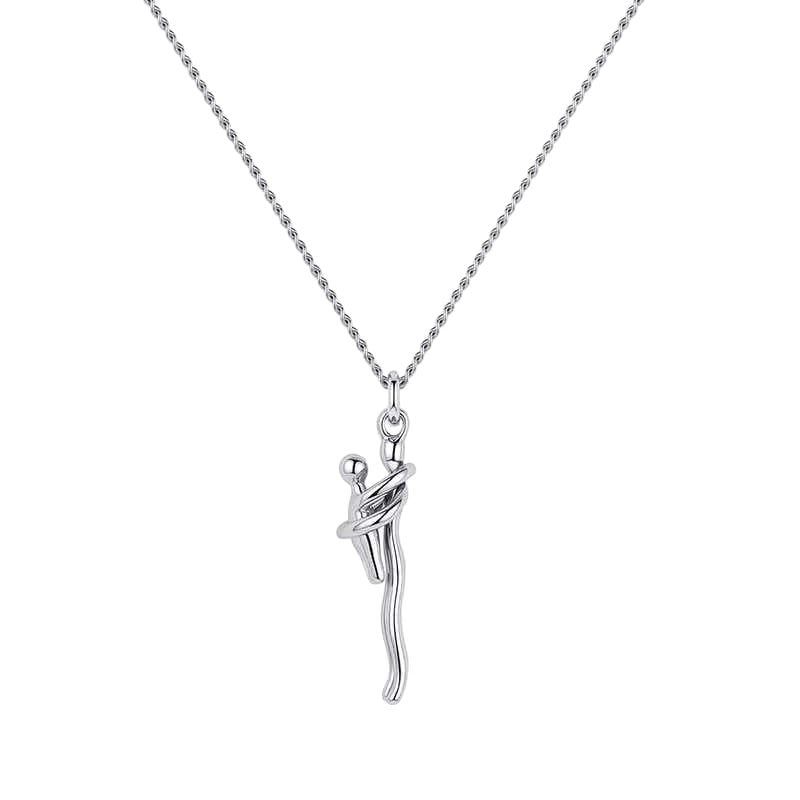 Mother-Daughter Embrace Clavicle Chain