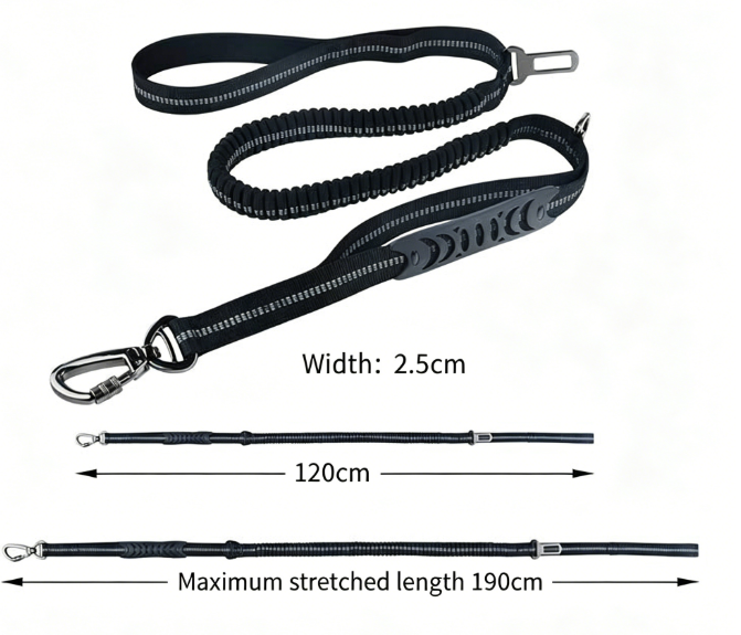 2.5*135CM Elastic Dog Leash