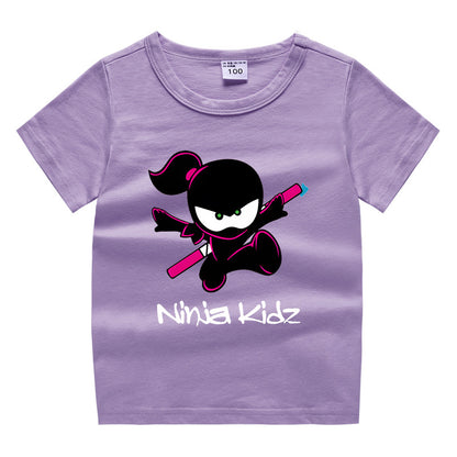 Children's “Ninja” clothing short sleeved T-shirt