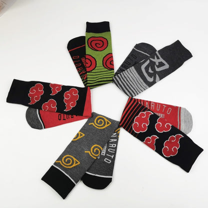 New Naruto Mid Cap Socks