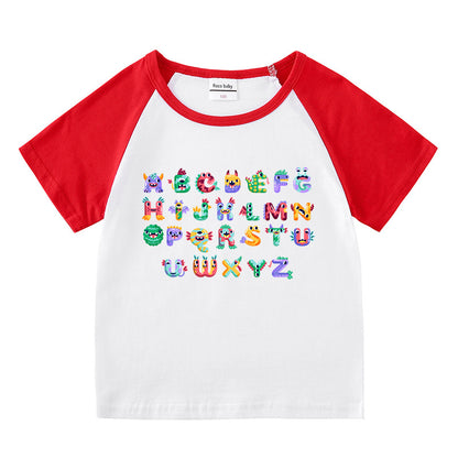 Children's short sleeve “ABC” T-shirt