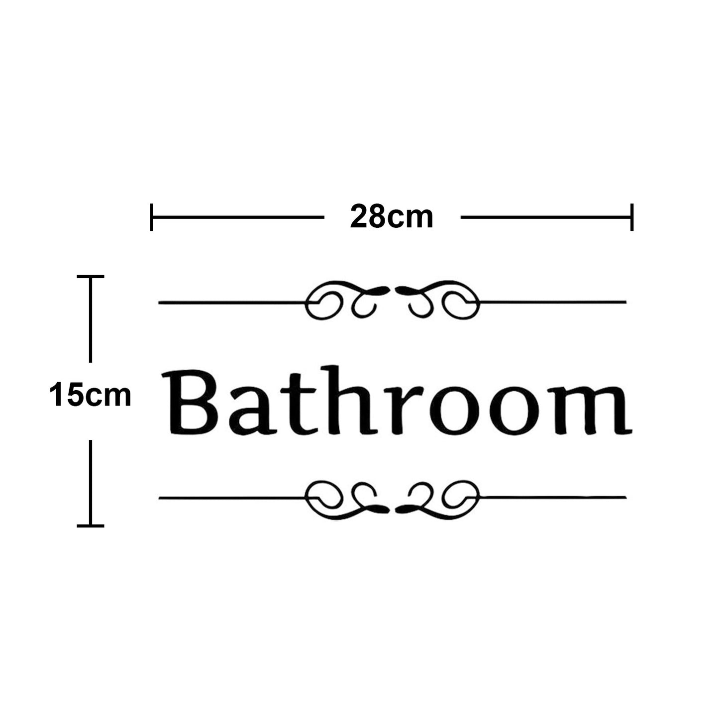 Home Bathroom Decor Wall Stickers Art