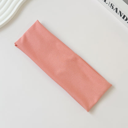Cotton Elastic Headband Wide Sweat-Absorbent Band