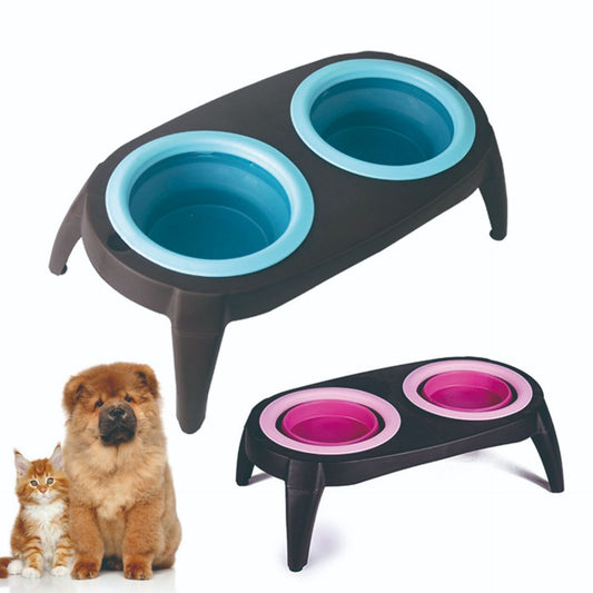 Silicone Double Pet Bowl