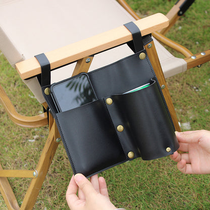 Camping Chair Leather Storage Bag