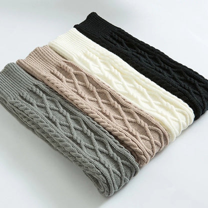 Knitted knee over foot warm leg socks
