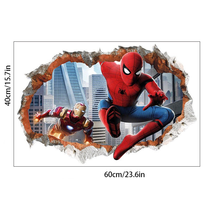 3D Spider Man Wall Sticker
