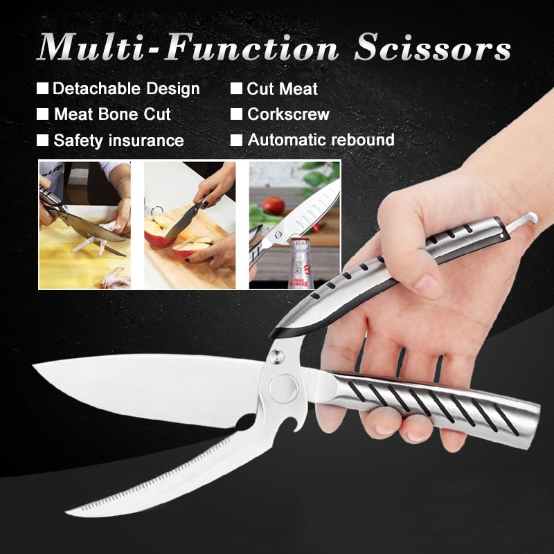 Stainless Steel Multi-Function Kitchen Scissors