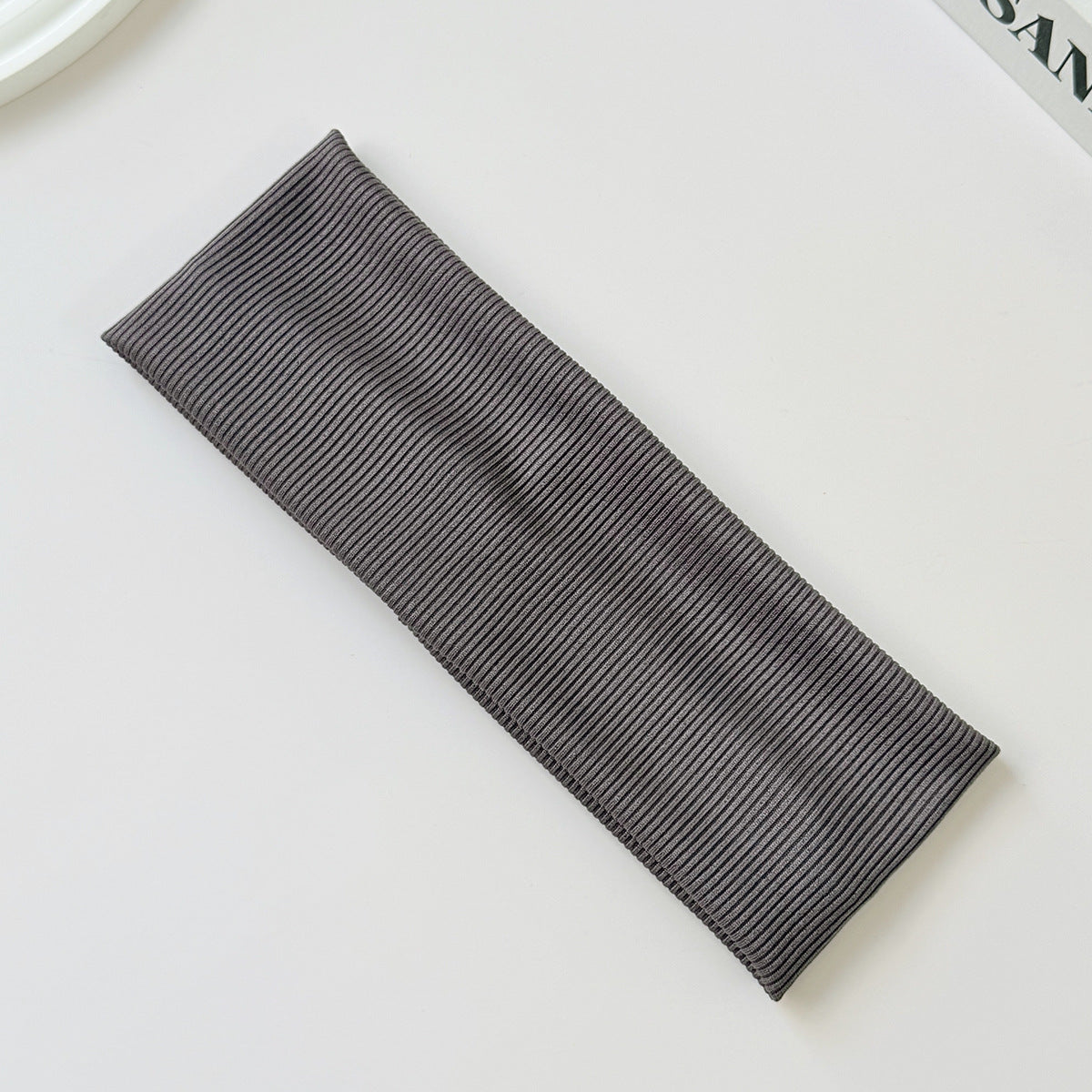 Cotton Elastic Headband Wide Sweat-Absorbent Band