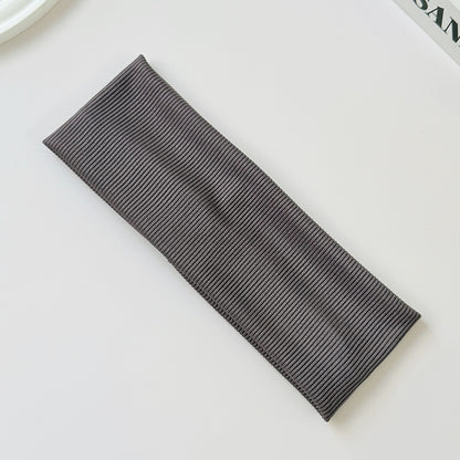 Cotton Elastic Headband Wide Sweat-Absorbent Band
