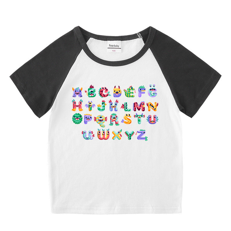 Children's short sleeve “ABC” T-shirt