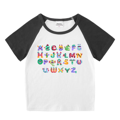 Children's short sleeve “ABC” T-shirt