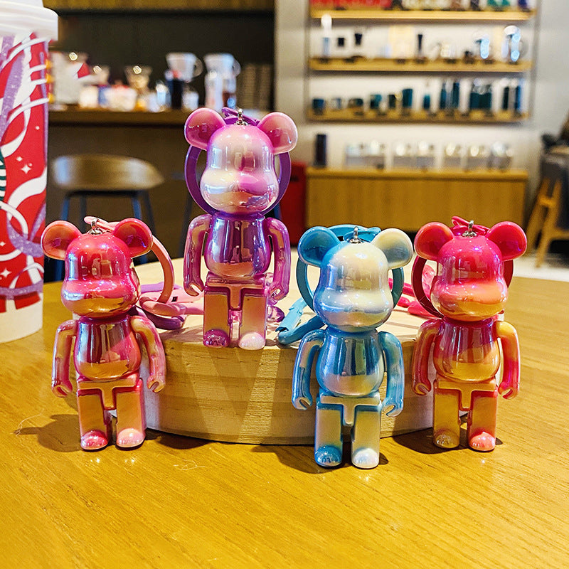 Electroplating Bear Doll Car Key Chain