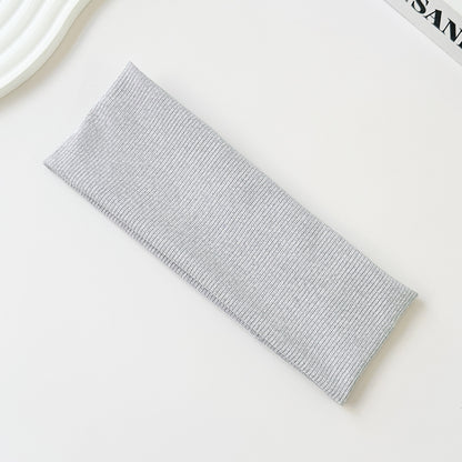Cotton Elastic Headband Wide Sweat-Absorbent Band