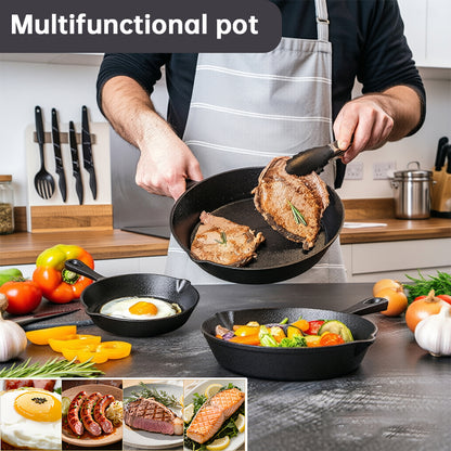 4pc Cast Iron Skillet Set
