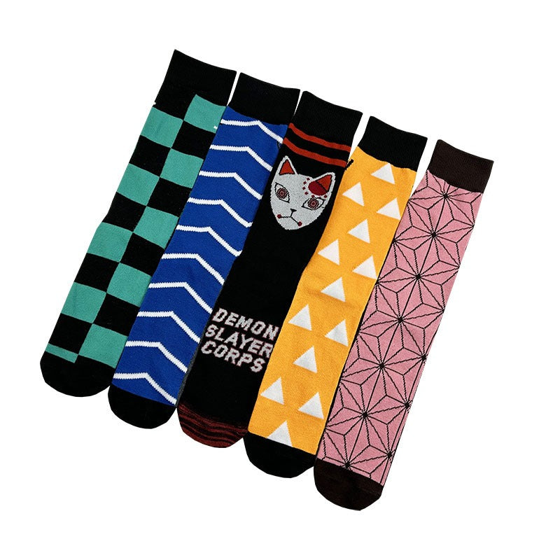 New Trendy Cartoon Men's rMid tube Socks