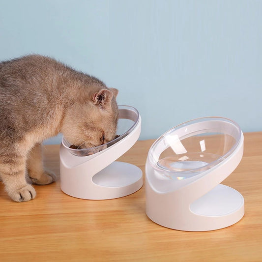 Pet Bowl With Sloping Mouth To Protect Cervical Vertebra