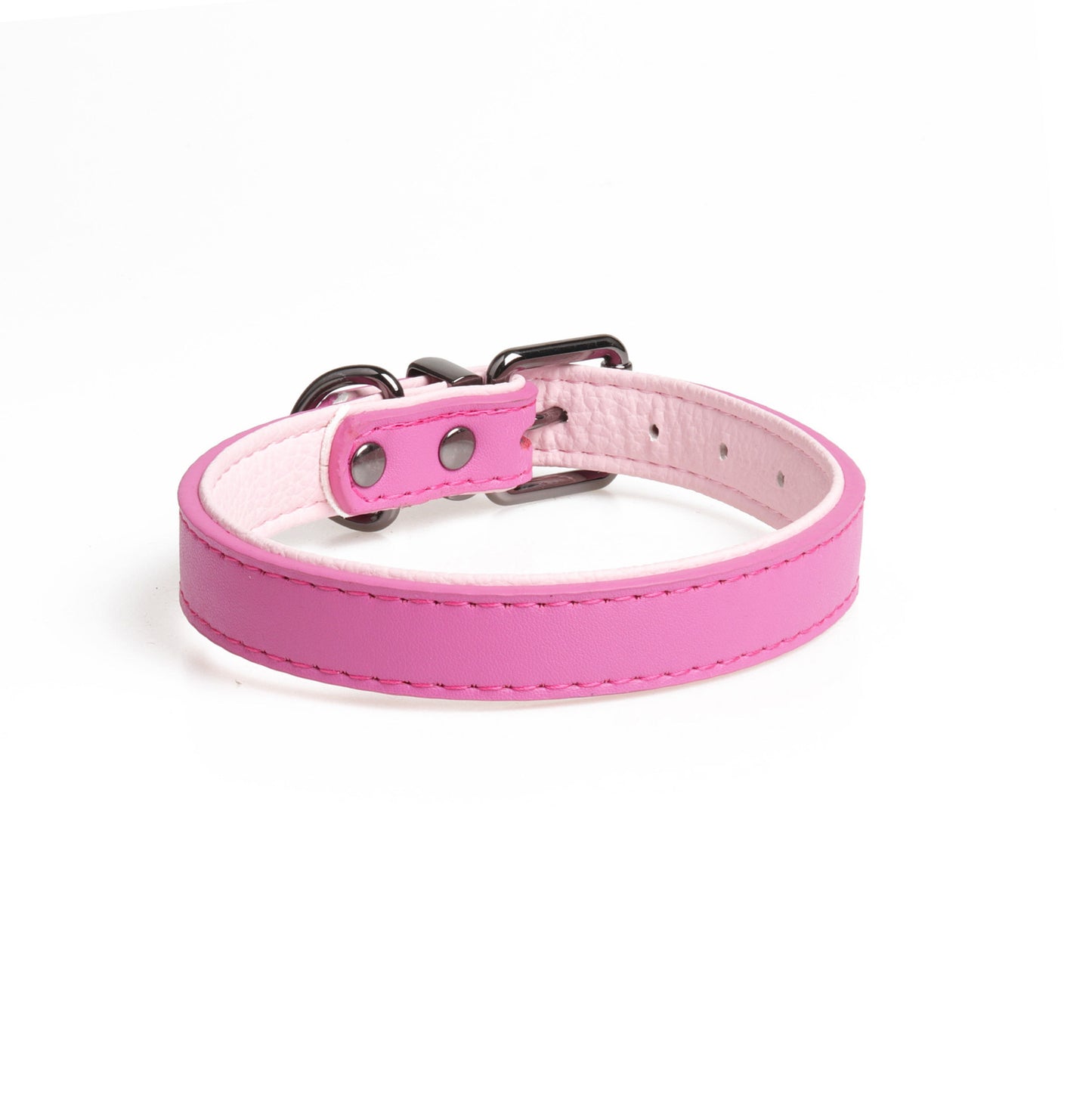 High-Quality Leather Pet, Double Leather Collar