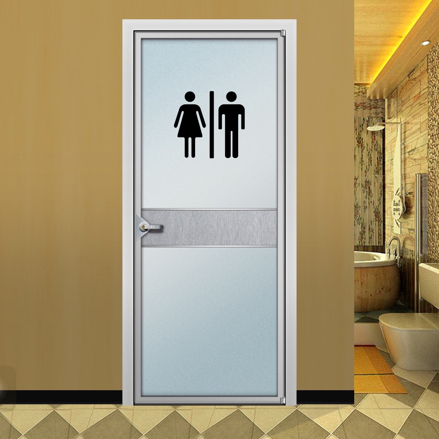 Home Bathroom Decor Wall Stickers Art