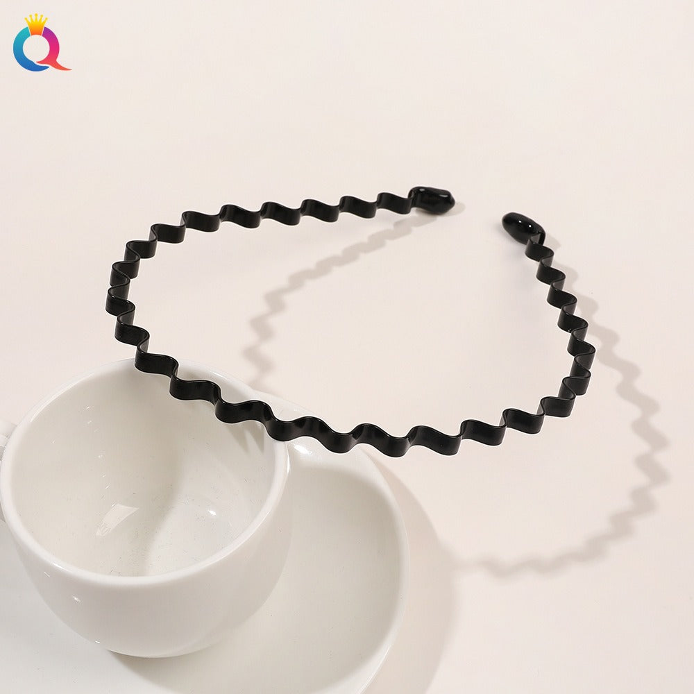Minimal metal base facial wash hair band