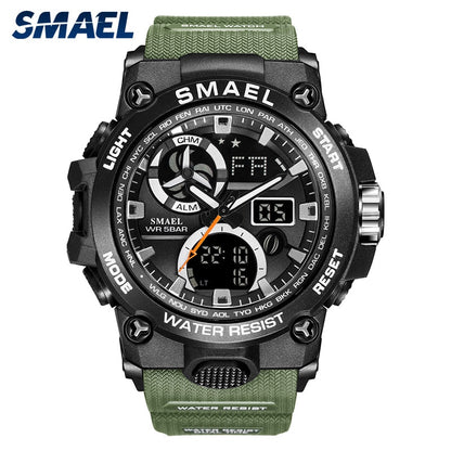 SMAEL 8011 Sport Watch Men Dual Time