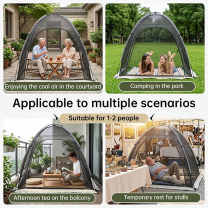 Mesh Tent with Mosquito-Proof Design — Double-Sized Anti-Insect Screen Canopy