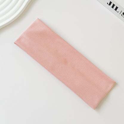 Cotton Elastic Headband Wide Sweat-Absorbent Band