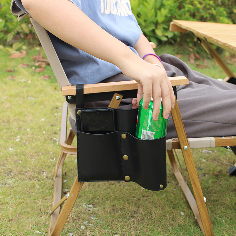 Camping Chair Leather Storage Bag
