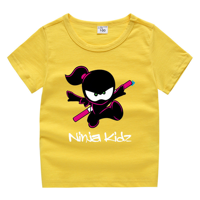Children's “Ninja” clothing short sleeved T-shirt