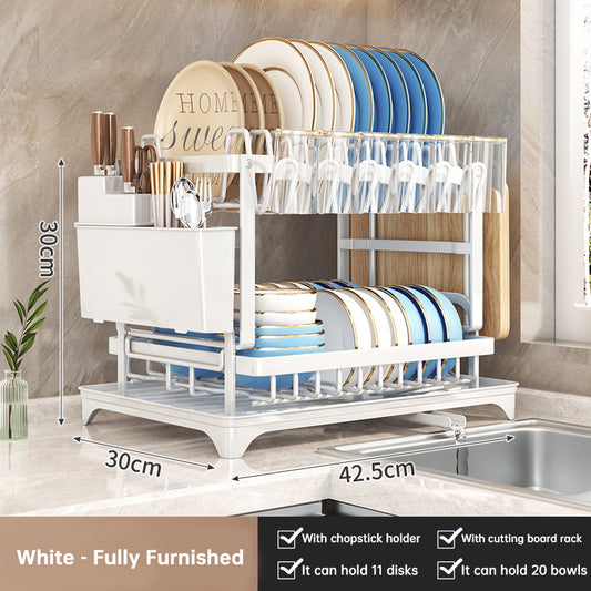 2-Tier Large Capacity Dish Drying Rack