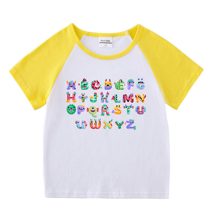 Children's short sleeve “ABC” T-shirt