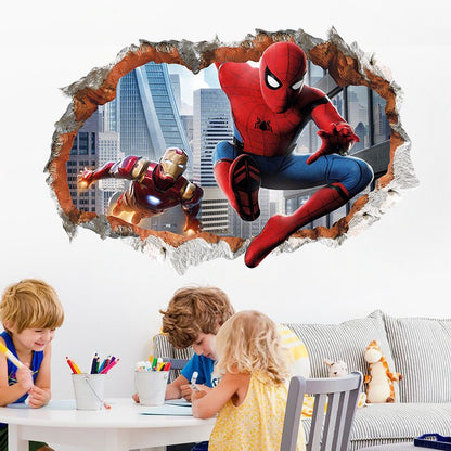 3D Spider Man Wall Sticker