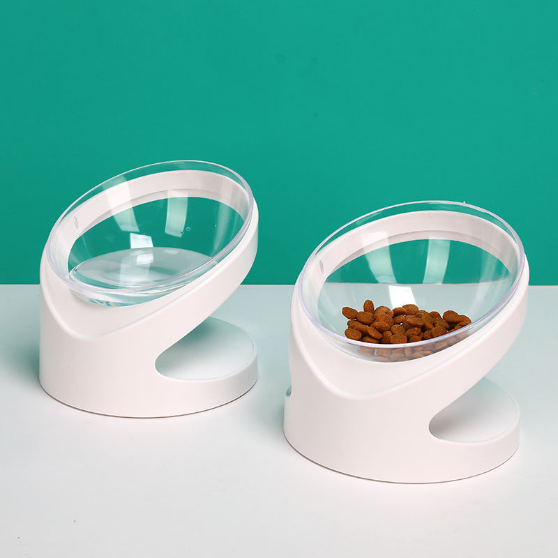 Pet Bowl With Sloping Mouth To Protect Cervical Vertebra