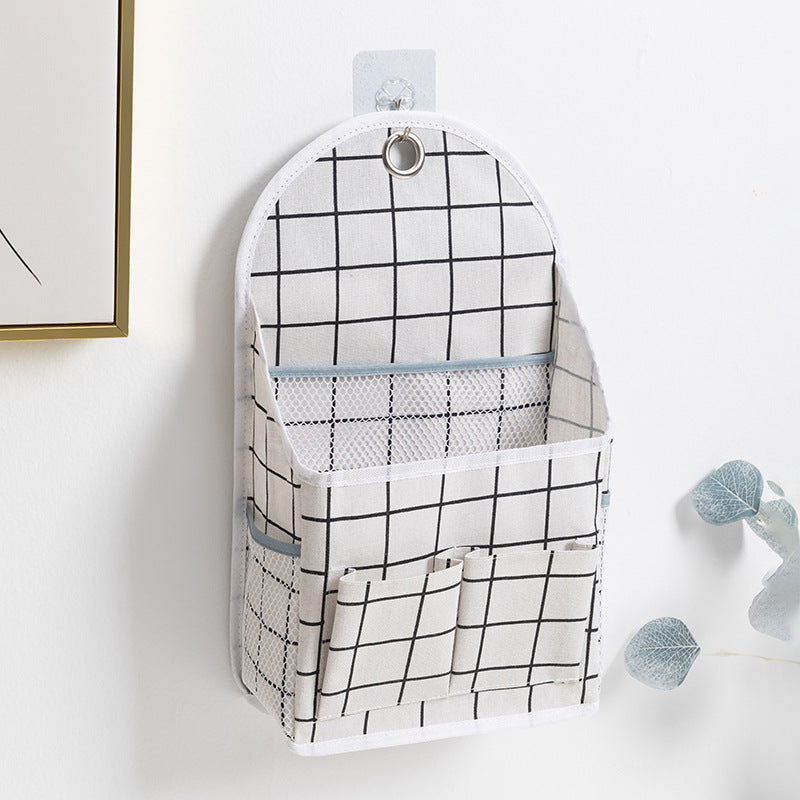 Dormitory home fabric storage hanging bag wall hanging storage bag