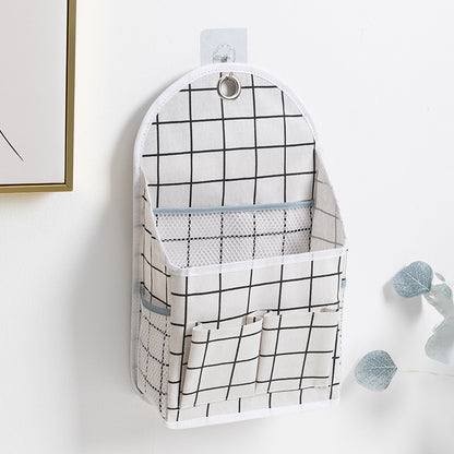 Dormitory home fabric storage hanging bag wall hanging storage bag