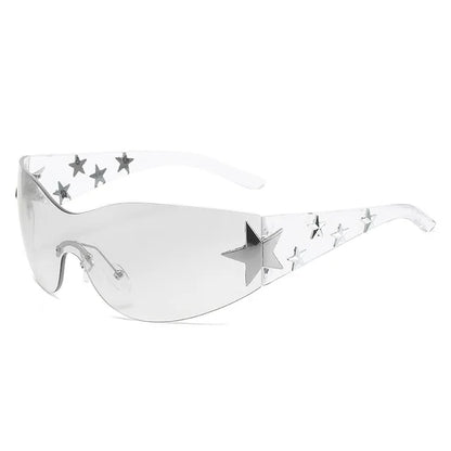 New diamond studded sunglasses five pointed star